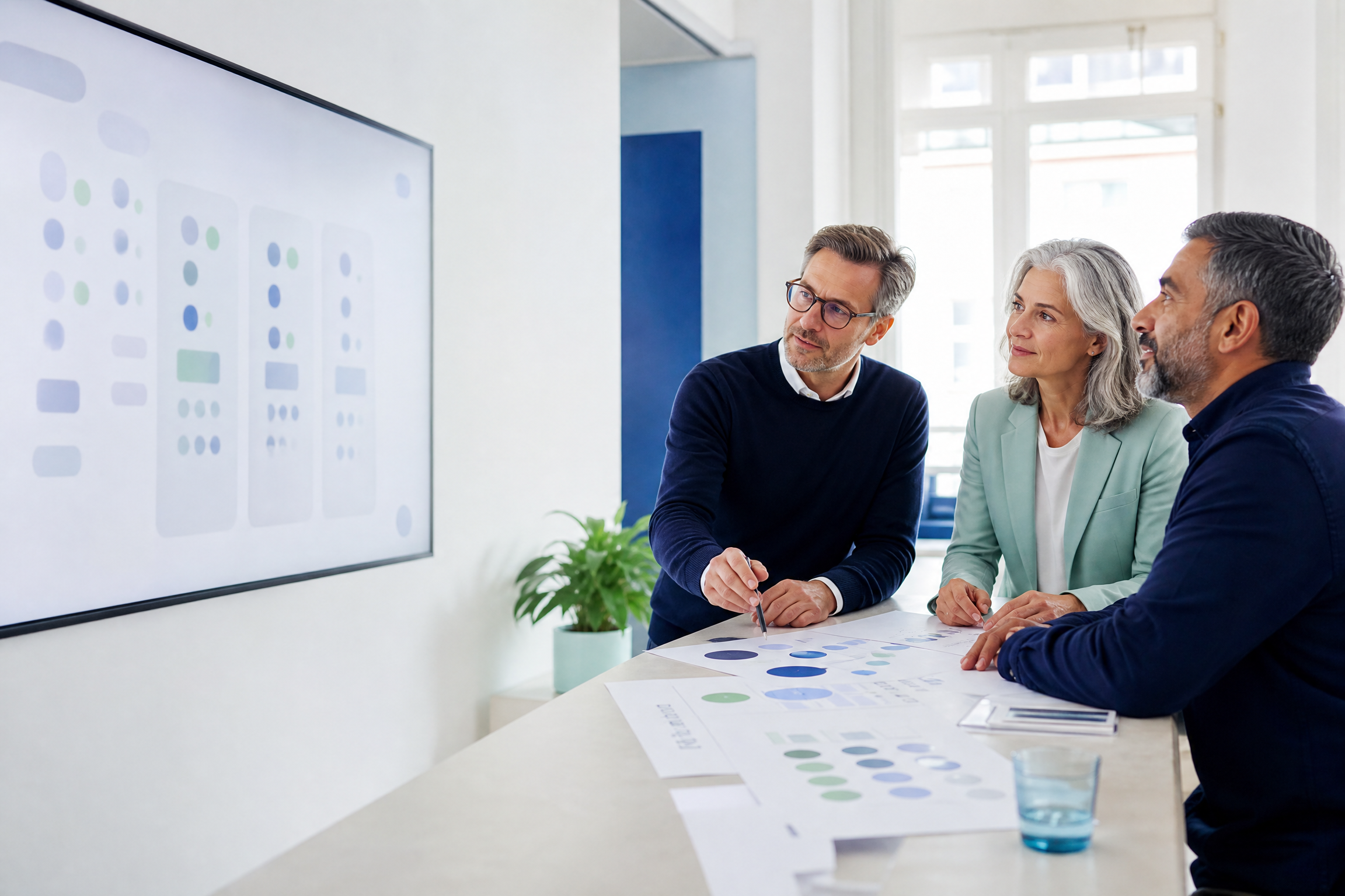 Gemeinsame Bewertung von Softwareoptionen im Projektteam